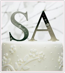 Monogram Cake Toppers