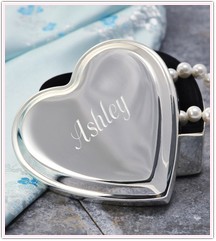 Personalized Heart Keepsake Trinket Box