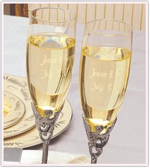 Personalized Champagne Flutes