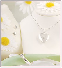 Flower Girl Locket Jewelry Set With Purse