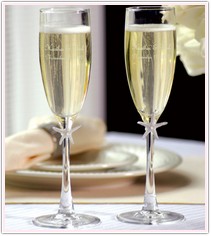 Beach Collection Champagne Flutes