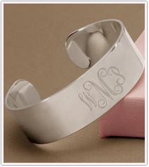 Personalized Wide Cuff Bracelet