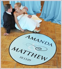 Personalized Dance Floor Decal ~ Flourish