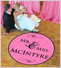 Personalized Dance Floor Decal ~ Mr & Mrs