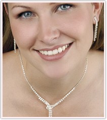Love Knot Rhinestone Jewelry Set
