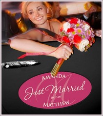 Personalized Just Married Decal