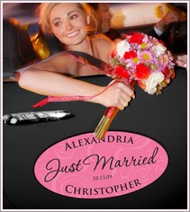Mr & Mrs Wedding Window Cling