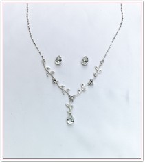 Glamorous Drop Necklace & Earrings