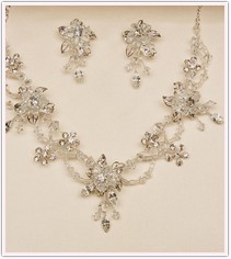 Necklace & Earrings Gold or Silver