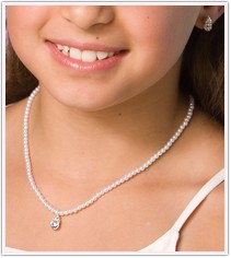 Flower Girl Pearl Jewelry Set