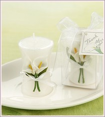 Calla Lily Vase Shaped Candle