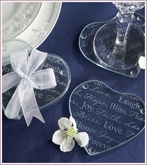 Glass Heart Coasters