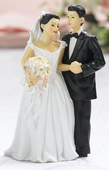 Holding Hands Wedding Cake Topper - Click Image to Close
