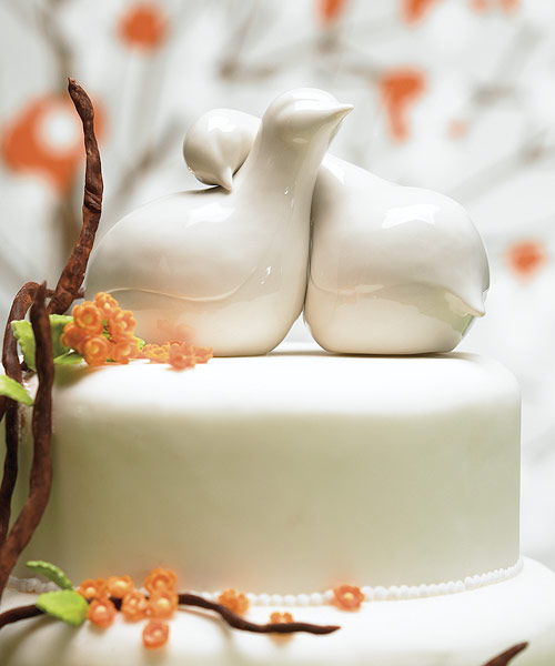 Love Birds Collection Wedding Cake Topper - Click Image to Close