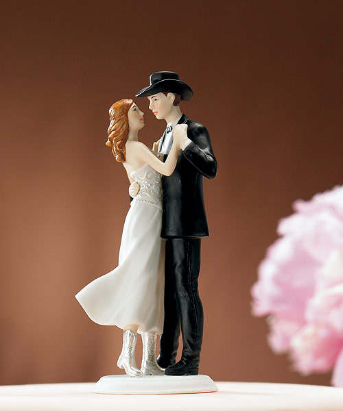 Country Western Wedding Cake Topper - Click Image to Close