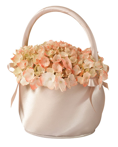 Satin Collection Flower Girl Basket-3 Colors - Click Image to Close