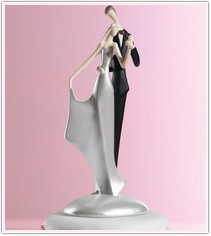 Charming Embrace Wedding Cake Topper
