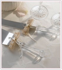 Sheer Elegance Wedding Cake Service Set