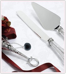 Silver Renaissance Wedding Cake Service Set