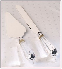 Dangling Jewel Wedding Cake Service Set