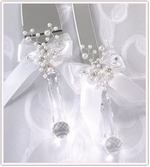 Pearl Garden Wedding Cake Service Set