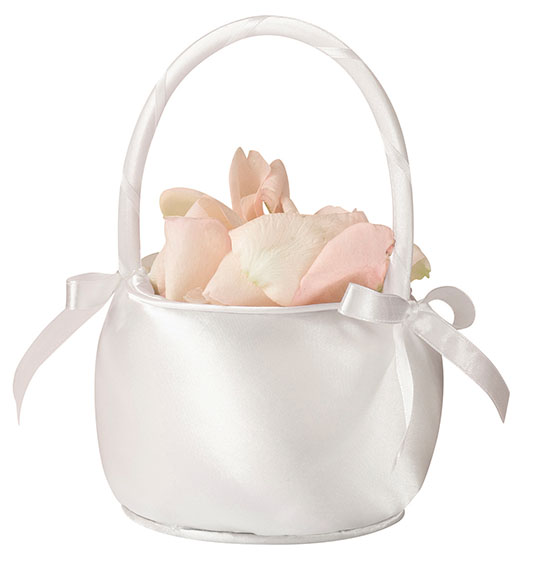 Satin Collection Flower Girl Basket-3 Colors