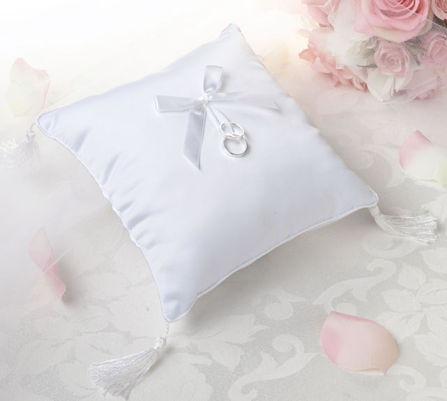 Satin Cord Edge Ring Pillow