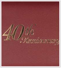 40th Anniversary Guest Book
