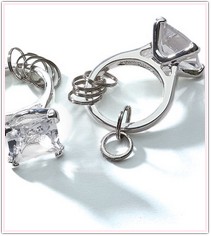 Diamond Ring Fun Key Chain