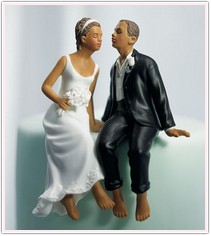 Barefoot Bride & Groom African American or Caucasion