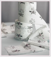 Fun Bride & Groom Printed Toilet Paper