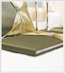 Classic Crystals Wedding Guest Book