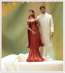 Traditional Indian Bride or Groom Cake Toppers