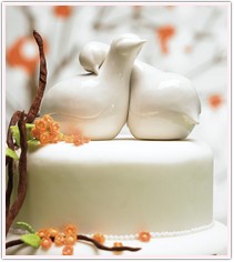 Love Birds Collection Wedding Cake Topper