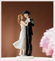 Country Western Wedding Cake Topper